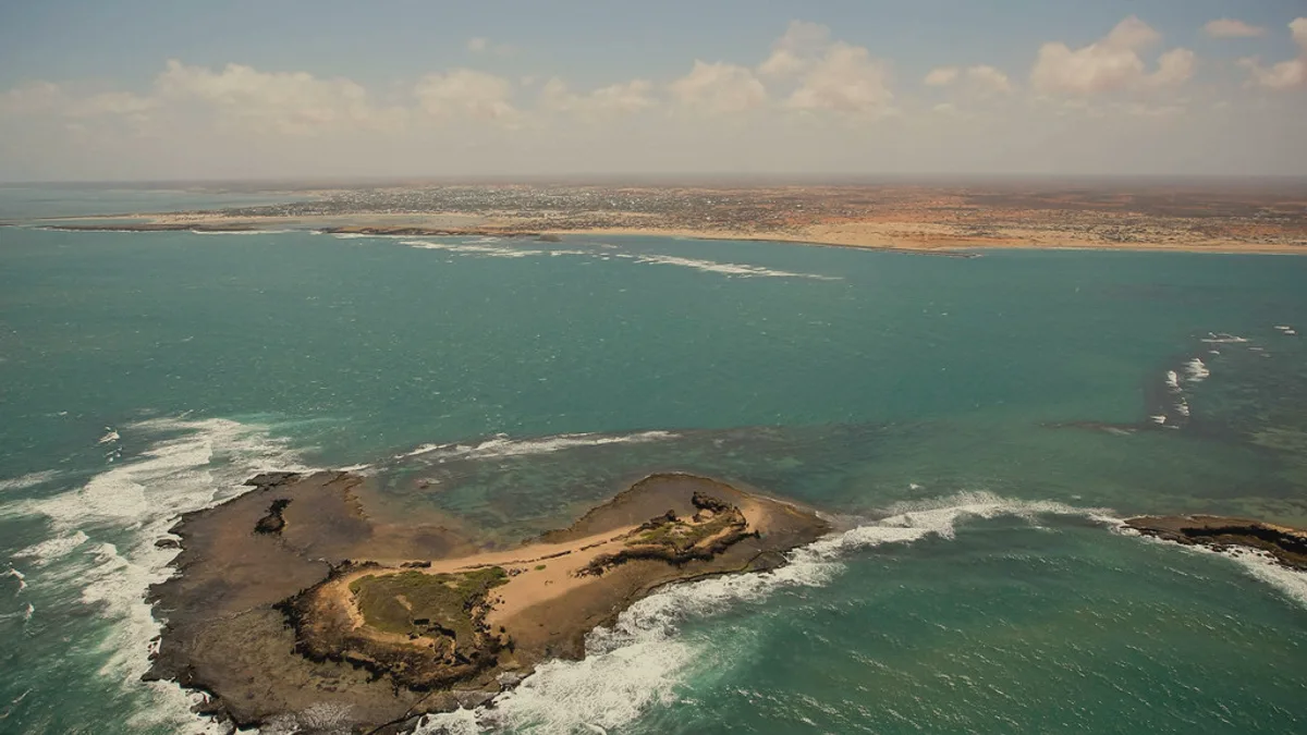 Aerial View near Kismayo, South Somalia