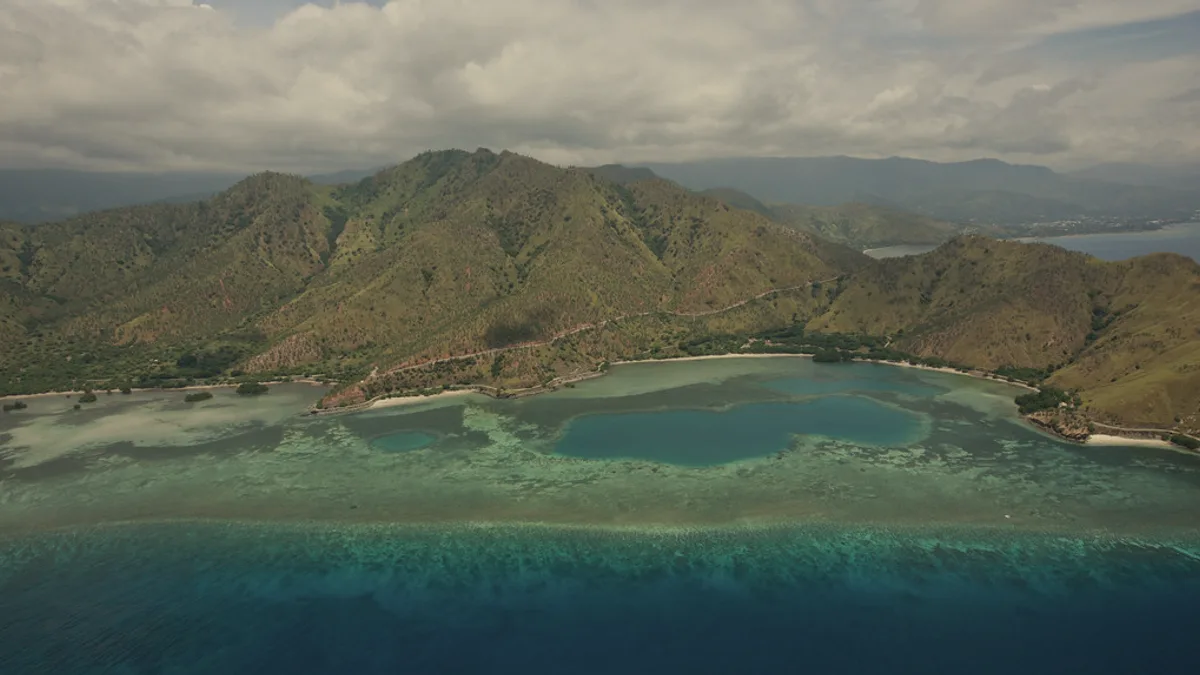 Aerial View near Dili, Timor-Leste